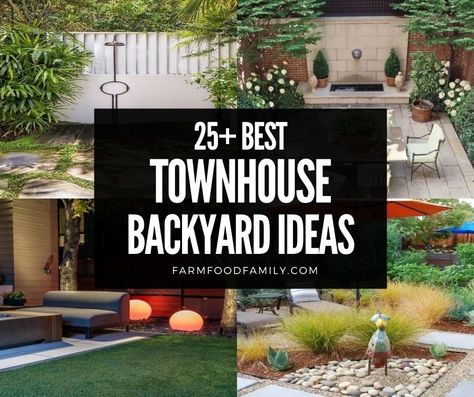 townhouse-backyard-ideas-for-garden Townhouse Backyard Ideas On A Budget, Small Outdoor Patio Ideas Townhouse, Narrow Backyard Ideas, Townhouse Backyard Ideas, Small Patio Ideas Townhouse, Townhouse Backyard, Patio Ideas Townhouse, Small Patio Ideas, Small Outdoor Patios