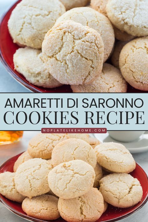 Indulge your senses in the exquisite world of Italian desserts with our Amaretti Cookies di Saronno recipe made with just four ingredients! The surface of these chewy amaretti cookies has a slight crunch when you bite into them with a chewy interior. They’re simply delicious and gluten-free too! Add them to your cookie tray with confidence. Amaretti Cookie Recipe, Italian Almond Cookies, Italian Cookie, Amaretti Cookies, Almond Butter Cookies, Easy Chocolate Chip Cookies, Spritz Cookies, Almond Flavor, Delicious Cookie Recipes