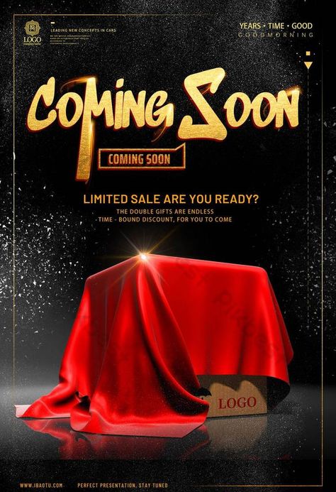 Black gold mysterious new product launches pre-sale autumn promotion release poster Launching Soon Poster, Product Launch Poster, New Products Coming Soon, Product Reveal, Poster Promotion, Poster Images, Poster Graphic, Bottle Design Packaging, Stock Design