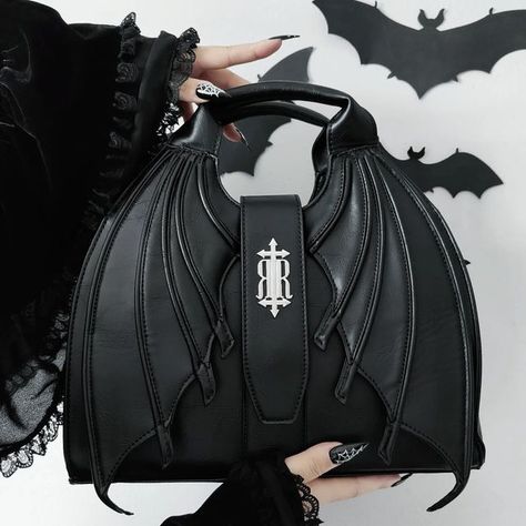 🌿🌒🌕🌘 🌿 𝑾𝒊𝒕𝒄𝒉 & 𝑵𝒆𝒓𝒅 on Instagram: "The Perfect Bag for the Queen of Darkness 🖤🦇 . . 🌿 Bag: Succubus from @restyle.pl *Gifted (Collab) . . . . . #restylepl #gothstyle #witchstyle #witch #goth #witchgirl #gothgirl #witchesofig #gothofinstagram #witchesofinstagram🔮🌙 #gothicofinstagram #gothlifestyle #altmodel #gothgirl #witchgirl #gothicoutfit #witchoutfit #weareattitude #alternativefashion #gothfashion #gothgoth #blackwitch #gothmodels #witchvibes #gothvibes #witchlife #witchlif Bat Clothes, Bat Cosplay, Scorpio Fashion, Gothic Bag, Goth Accessories, Cute Country Outfits, Gothic Steampunk, Rave Wear