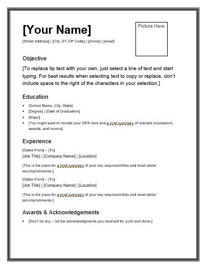 Free-Resume-Template Resume Letter Examples, First Job Resume Templates, Free Resume Template Download Editable, Resume Template Free Downloadable Word, Resume Template Free Downloadable, Resume Design Template Free, Simple Resume Examples, Resume Form, First Job Resume