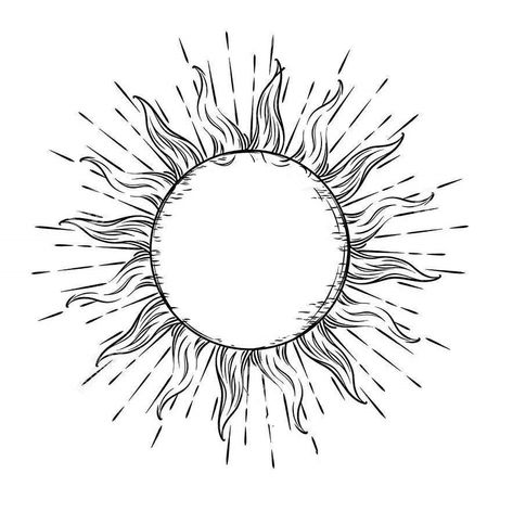 Tattoo Sonne, Sun Tattoo Designs, Sun Drawing, Kunst Tattoos, Inspiration Tattoos, Sun Tattoos, Dark Art Tattoo, Dark Circle, Sun Tattoo