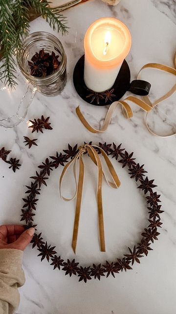 Yule Crafts, Natural Christmas Decor, Kelowna Bc, Natural Christmas, Xmas Diy, Come Undone, Star Anise, Primitive Christmas, Home Lifestyle