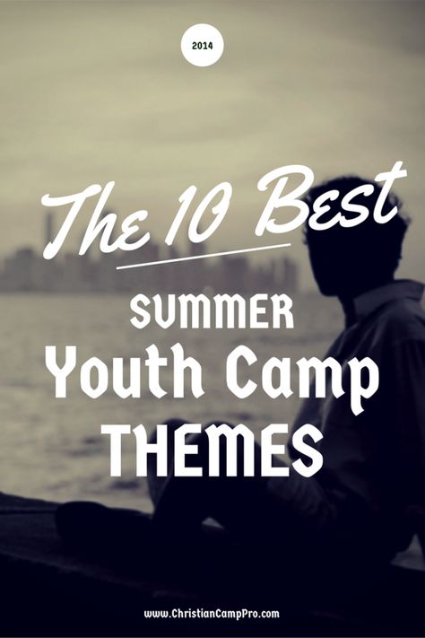 The 10 best summer youth camp themes to cover almost every topic relevant to today’s youth. Every trending summer youth camp theme for 2014 found here. Youth Retreat Ideas, Summer Camping Ideas, Camp Themes, Retreat Themes, Teen Ministry, Camping With Teens, Summer Camp Themes, Conference Themes, Camp Games