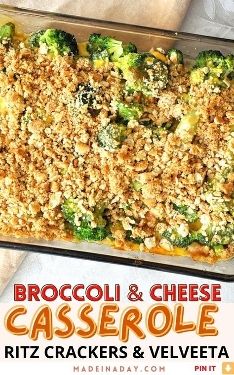 Ritz Cracker Broccoli Casserole, Broccoli Casserole With Ritz Crackers, Casserole With Ritz Crackers, Chicken Broccoli Cheese Casserole, Cheesy Rice Casserole, Broccoli And Cheese Casserole, Broccoli Cheese Casserole Easy, Easy Broccoli Casserole, Broccoli Cheese Casserole Recipe