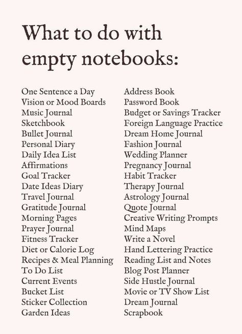 What To Write In An Empty Notebook, What To Write In Your Notebook, Personal Notebook Ideas, What To Do In An Empty Notebook, Summer Notebook Ideas, What To Write In A Notebook, What To Do With An Empty Notebook, Stuff To Write In A Journal, Ideas For Empty Notebooks