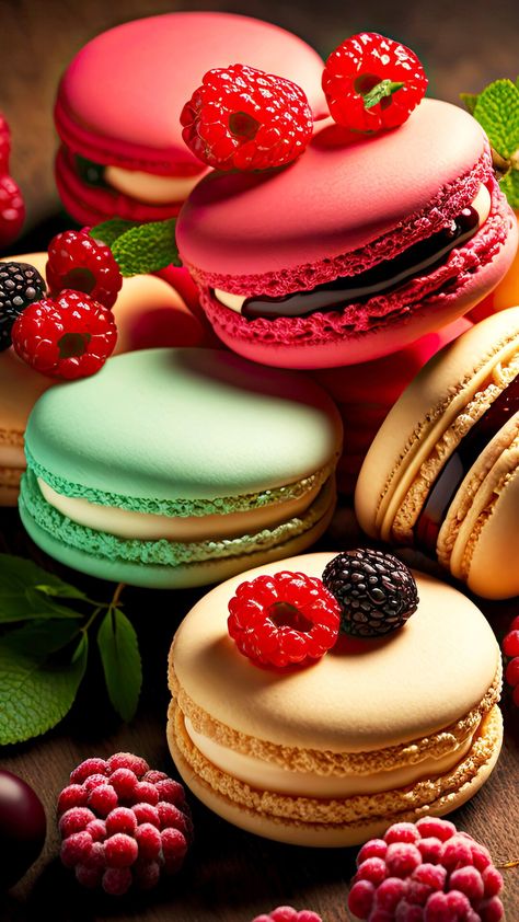 Dessert Background Wallpapers, Cake Wallpaper Iphone, Cute Food Wallpapers Aesthetic, Brunch Wallpaper, Macaron Wallpaper, Food Photography Dessert, Sweet Photography, Colorful Desserts, Colourful Wallpaper Iphone