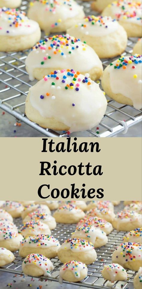 Lemon Ricotta Christmas Cookies, Soft Italian Ricotta Cookies, Italian Lemon Ricotta Christmas Cookies, Ricotta Cookies With Lemon Glaze, Best Ricotta Cookies, Italian Ricotta Cookies Christmas, Ricotta Almond Cookies, Ricotta Italian Cookies, Italian Almond Ricotta Cookies