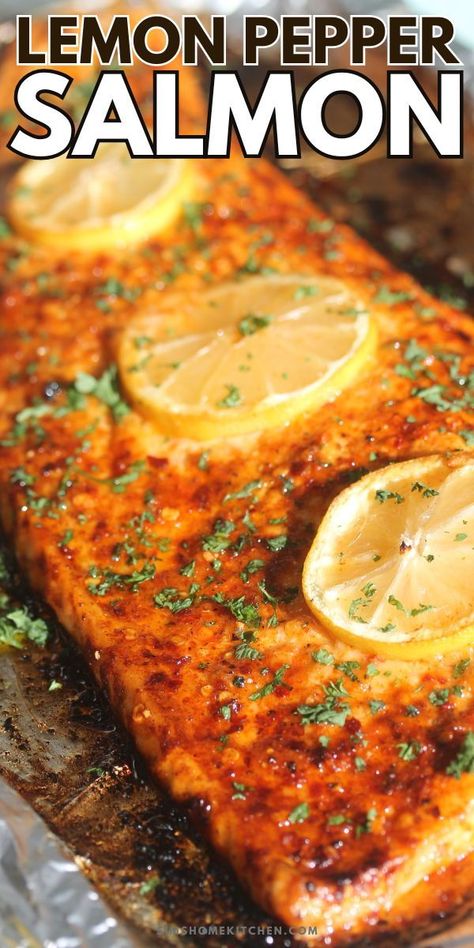 Salt Free Salmon Recipes, Sides For Baked Salmon, Salmon Marinades, Salmon In The Oven, Dry Rub Salmon, Cool Salmon In Oven, Lemon Pepper Salmon Recipes, Lemon Pepper Salmon Baked, Baked Salmon Recipes Oven