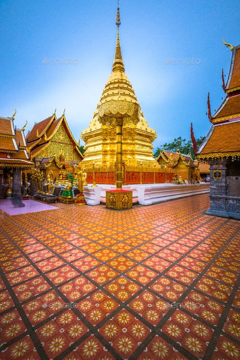 Wat Phra That Doi Suthep Temple of Chiang Mai, Thailand. by SeanPavonePhoto. Wat Phra That Doi Suthep Temple of Chiang Mai, Thailand at dusk. #Sponsored #Suthep, #Temple, #Doi, #Wat Wat Doi Suthep, Wat Phra That Doi Suthep, Doi Suthep Chiang Mai, Thailand Temples, Doi Suthep, Coffee Bag Design, Drawing 101, Temple Thailand, Thailand Itinerary