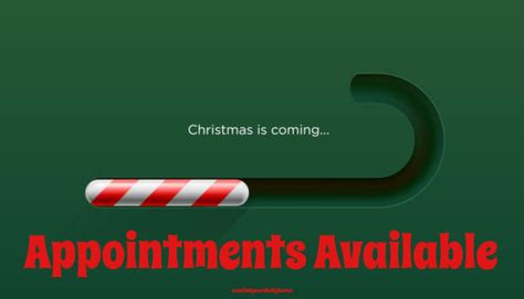 Christmas Appointments Available, Christmas Bookings Appointments, Hair Quotes, Appointments Available, Salon Ideas, Doctor Appointment, Hair Appointment, Holiday Hairstyles, Book Your Appointment