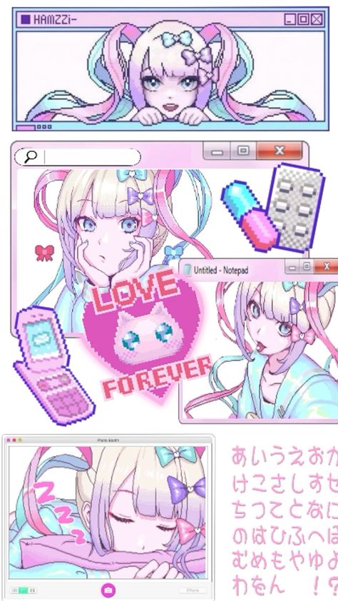 Yami Kawaii Pixel Art, Kawaii Cutecore Wallpaper, Needy Streamer Overload Poster, Cute Pink Phone Wallpapers, Cutecore Pixel, Aesthetic Wallpaper Pixel, Nso Wallpaper, Yami Kawaii Wallpaper, Breakcore Wallpaper