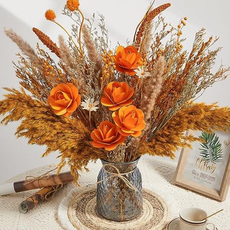 Bloomsburg Fair, Vase Dining Table, Faux Flowers In Vase, Centerpiece Coffee Table, Grass Centerpiece, Fall Decor Wreaths, Fall Table Centerpieces, Flowers In Vase, Fall Flower Arrangements