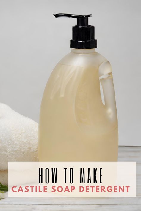 Get your hands dirty, have some fun and save some money with our comprehensive guide on 'How to Make Castile Soap Detergent'. This isn't just a tutorial, it's a step towards sustainable living. Learn how to make your own natural soap detergent at home and give your clothes a refreshing wash, without compromising on the environment. Natural Liquid Soap Recipes, Homemade Dish Detergent Liquid, Castille Soap For Laundry, Homemade Liquid Laundry Detergent With Castile Soap, Homemade Laundry Detergent With Castile Soap, Natural Laundry Detergent Diy Castile Soap, Homemade Laundry Detergent Castile Soap, Diy Laundry Detergent With Castile Soap, Sal Suds Laundry Detergent