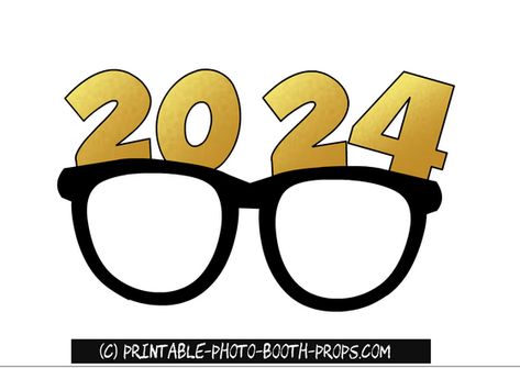 Free Printable New Year 2024 Photo Booth Props Graduation Props Printable, Funny Photo Booth Props Free Printables, Photobooth Props Printable Templates, Props For Photobooth, Running Decorations, Photo Booth Props Template, Photo Booth Props Free Printables, Photo Booth Props Free, Funny Photo Booth