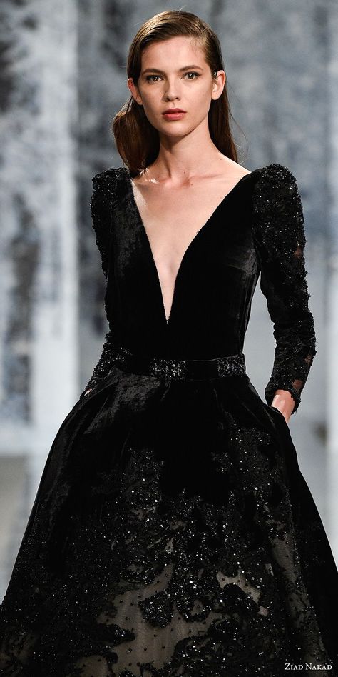 Ziad Nakad Couture, Coktail Dress, Black Wedding Dress Gothic, Ziad Nakad, Dresses Western, Wedding Inspirasi, Bride Fashion, Snow Crystal, Wedding Dress With Pockets