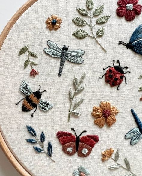 Bug's Life Embroidery Hoop Embroidery Hoop Art PDF - Etsy Simple Free Embroidery Patterns, Bugs Embroidery Insects, Fun Embroidery Patterns, Begginer Embroidery Pattern, Embroidery On Beige Fabric, Embroidery Outline Designs Free Pattern, Nature Embroidery Patterns, Insect Embroidery Patterns, Embroidery On Patterned Fabric