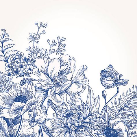 753,922 Botanical Illustration Stock Photos, Pictures & Royalty-Free Images - iStock Fleurs Art Nouveau, Background With Flowers, Summer Flowers Garden, Ornamental Tattoo, Botanical Illustration Vintage, Floral Illustration, Picture Illustration, Botanical Drawings, Background Vintage