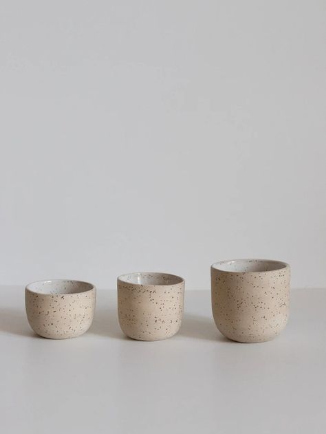 Minimal Stoneware Ceramic Coffee Cup, Natural Speckled Ceramic Tumbler, Earthy Ceramics, Handmade Mug, Cappuccino Cup, No Handle Latte Mug - Etsy Earthy Ceramics, Minimal Modern Design, Speckled Clay, Ceramic Tumbler, Handmade Mug, Cappuccino Cups, Ceramic Dinnerware, Stoneware Ceramics, Pottery Wheel