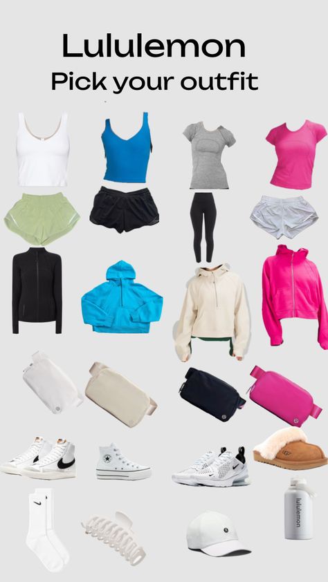 #lululemon #pickyouroutfit #style Lululemon Recommendations, Pick Your Outfit, Girly Gifts Ideas, Lululemon Outfit, Cute Middle School Outfits, Pick Outfits, Preppy Inspiration, Lululemon Outfits, Preppy Summer Outfits