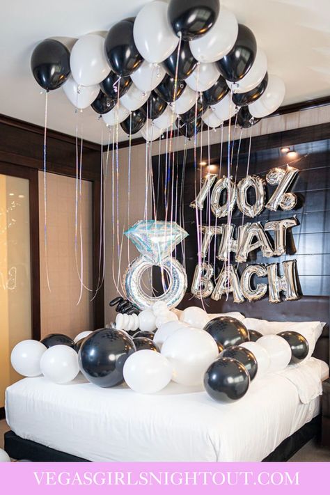 💍💖💕✨ Bach Balloon Decor for your Bachelorette in Las Vegas. Check out Vegas Girls Night Out decorating packages for your Vegas bachelorette party #lasvegasballoons #lasvegasballoons #bacheloretteparty #balloondecor #balloonstylist #bachballoons #bridetobeballoons #bridetobe #lasvegasparty #vegasgirlsnightout Fully Stocked Fridge, Stocked Fridge, Bride To Be Balloons, Moms' Night Out, Vegas Bachelorette Party, Las Vegas Party, Vegas Bachelorette, Fringe Backdrops, Vegas Party