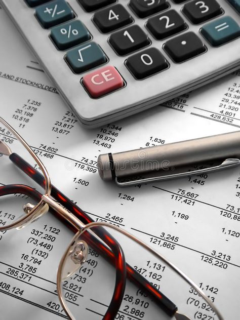 Calculator, pen and glasses on. Close-up of a calculator, pen and glasses on top , #Ad, #glasses, #Close, #Calculator, #pen, #financial #ad Accounting Student Aesthetic, Accounting Notes, Accounting Student, Student Aesthetic, Career Vision Board, Financial Accounting, Chartered Accountant, Accounting And Finance, Financial Statement