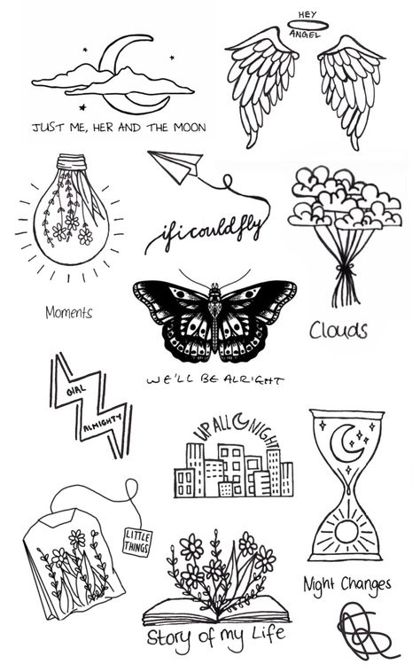 One Direction Stamp Tattoo, Tiny Tattoos Harry Styles, One Direction Aesthetic Tattoo, 1 Direction Tattoos Ideas, Song Reference Tattoo, Tattoo Doodles Aesthetic, 1 Direction Drawings, Harry Styles Song Tattoos Ideas, One Direction Song Tattoos Ideas