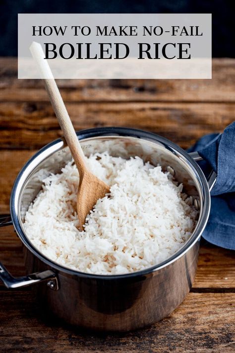 How To Boil Rice On Stove, Perfect Rice How To Cook, Boiled Rice Recipes, Stove Top Rice, Stovetop Rice, Boil Rice, Kitchen Sanctuary, Boiled Rice, Rice On The Stove