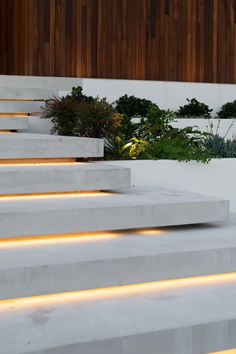 Outside Stairs, Patio Stairs, Landscape Stairs, Front Stairs, Outdoor Stair Lighting, Entry Stairs, Garden Stairs, Exterior Stairs, Concrete Stairs