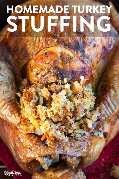 Turkey Stuffing Recipes Easy, Homemade Turkey Stuffing, Homemade Stuffing Recipe, Traditional Stuffing Recipe, Cooking The Perfect Turkey, Homemade Stuffing Recipes, Easy Stuffing Recipe, Turkey Stuffing Recipes, Homemade Stuffing