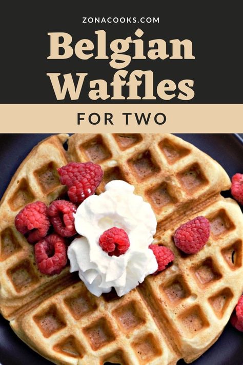 Waffles For Two Recipe, Waffle Recipe Easy Small Batch, Single Waffle Recipe Easy, Waffle Recipe Small Batch, Small Batch Waffles Recipe, Single Serve Waffle Recipe, Small Batch Of Waffles Recipe, Waffles For One Person, Waffle Recipe For One Person