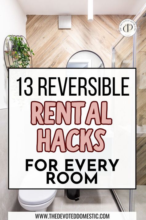 How i wish i knew about these 13 mind-blowing rental hacks sooner! These genius ideas & diy hacks are SO good! With these, you can easily elevate your apartment, and I mean EVERY room, on a budget! So when it comes to rental apartment ideas, this guide is a must-read! How To Fix Up A Rental House, Rental Hacks How To Decorate, Rental Room Decor Ideas, Updating A Rental Home, Cheap House Decorating Ideas Apartments, How To Style An Apartment, How To Decorate Rental Home, Rental Decorating Kitchen, How To Decorate An Apartment On A Budget