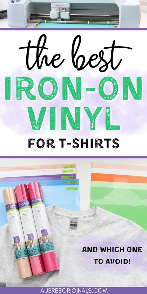 the best iron on vinyl for t shirts and which brand to avoid Best Htv Vinyl For Shirts, Diy Cricut Shirts, Vinyl For Shirts, Cricut Heat Transfer Vinyl, Cricut Iron On Vinyl, Vinyl Projects Silhouette, Htv Shirts, Cricut Projects Easy, Htv Projects