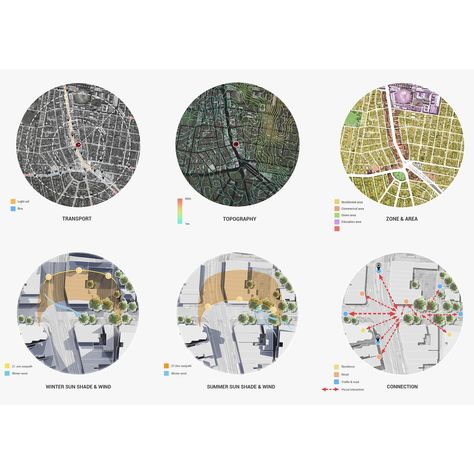 Site Analysis Axonometric, Site Analysis Architecture Presentation Photoshop, Urban Analysis Diagram, Art Gallery Architecture, Site Analysis Sheet, Architecture Site Analysis, Wind Analysis, Context Map, Architecture Boards