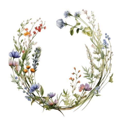 Wildflower Wreath Flower Clipart 10 High Quality JPG - Etsy UK Wildflower Crown, Crown Illustration, Watercolor Flower Wreath, Wreath Illustration, Wildflower Wreath, Wreath Flower, Wildflower Bouquet, Wreath Watercolor, Flower Clipart