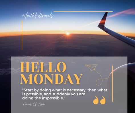 Where will your adventures take you this week? 🌍 #MondayMotivation #TravelDreams #Monday #MondayVibes #MotivationMonday #TravelTime #ImpossibleIsPossible #Travel #Quotes Monday Travel Quotes, Monday Greetings, Monday Morning Quotes, Travel Motivation, Travel Marketing, Travel Facts, Hello Monday, Francis Of Assisi, Social Media Engagement