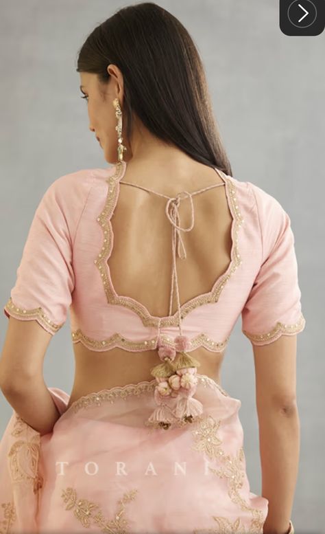 Back Back Design Saree Blouse, Blouse Designs Open Back, Half Sleeves Blouse Designs Indian, Deep Back Neck Designs For Blouses, Blause Desine Latest Back Neck 2024, Backless Blouse Designs For Lehenga, Back Blouse Designs Latest Simple, Blouse Back Pattern, Fancy Blouse Designs Patterns Back