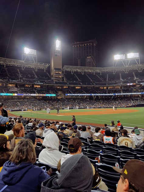 Padres Stadium, Baseball Aesthetic, San Diego Baseball, San Diego Padres Baseball, Mlb Wallpaper, Padres Baseball, Mlb Stadiums, Life After College, Soft Ball