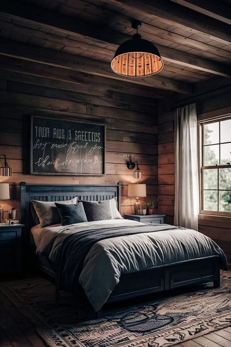 #bedroominterior #fyp #foryou #reels #viral #viralreels #interior #interiordesign Black Shiplap Wall Bedroom, Shiplap Bedroom Wall, Bedroom Interior Modern, Shiplap Bedroom, Bedroom Luxurious, 2024 Bedroom, Cozy Textiles, Shiplap Walls, Dream Farmhouse