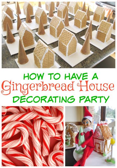 How To Host a Gingerbread House Decorating Party! How To Make Ginger Bread Houses, Easy Cheap Gingerbread House, Easy Diy Gingerbread House With Kids, Gingerbread Houses Ideas For Kids, Easy Gingerbread Houses For Kids To Make, Making Gingerbread Houses With Kids, Cheap Gingerbread House Ideas, Easy Diy Gingerbread House, Easy Ginger Bread Houses