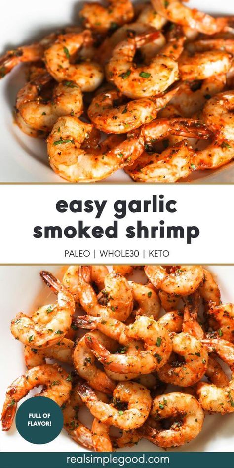 Smoker Cooking Recipes, Smoker Grill Recipes, Easy Smoker Recipes, Smoked Shrimp, Pellet Smoker Recipes, Garlic Marinade, Seafood Recipe, Grilled Shrimp Recipes, Pellet Grill Recipes