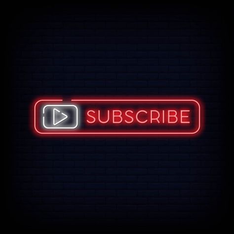 Subscribe button neon signboard for yout... | Free Vector #Freepik #freevector #design #light #button #retro Subscribe Photo, Banner Youtube 2048x1152, Subscribe Logo Png, Youtube Logo Png, Banner Template Photoshop, Instagram Logo Transparent, यूट्यूब लोगो, 2048x1152 Wallpapers, Youtube Video Ads