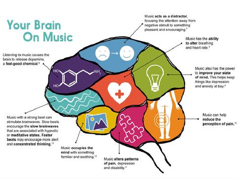 Brain On Music, Teaching Music Theory, Music Classroom Decor, Music And The Brain, Positive Music, Beautiful Morning Quotes, The Human Brain, Art And Music, Music Station