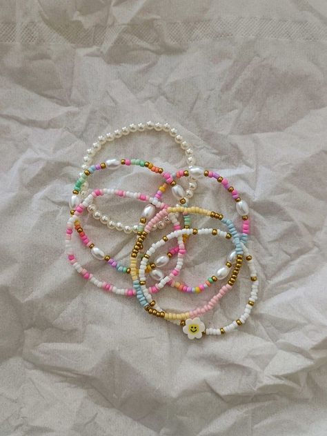 Friendship Bracelet Kit, Anting Manik, Beads Kit, Small Bead Bracelet, Bracelet Making Kit, Preppy Bracelets, Preppy Jewelry, Bracelet Kit, Beaded Necklace Diy