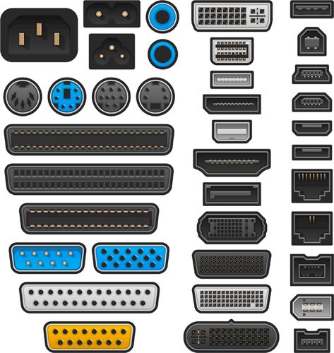 Find out what ports are and what they do. Computer Ports, Computer Hard Drive, Computer Basic, Technology Hacks, Computer Knowledge, Computer Basics, Apple Computer, Serial Port, Speaker Design