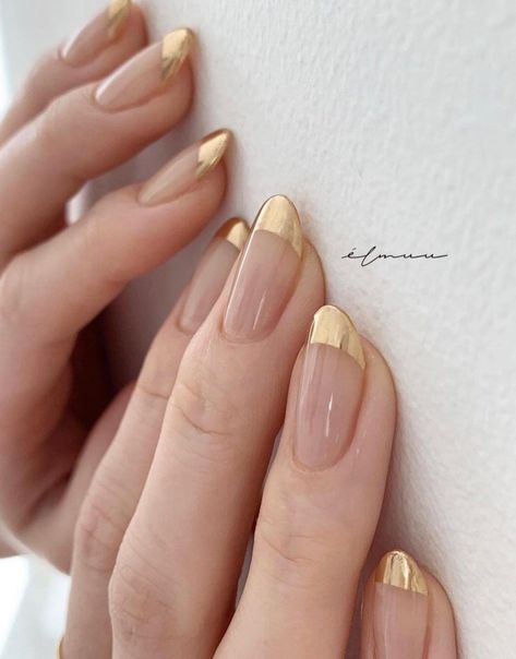 25 Gold Nails That Add Elegance To Your Look Smink Inspiration, Elegant Nails, Manicure Y Pedicure, Chic Nails, Lucky Girl, Gold Nails, Wedding Nails, Trendy Nails, Potpourri