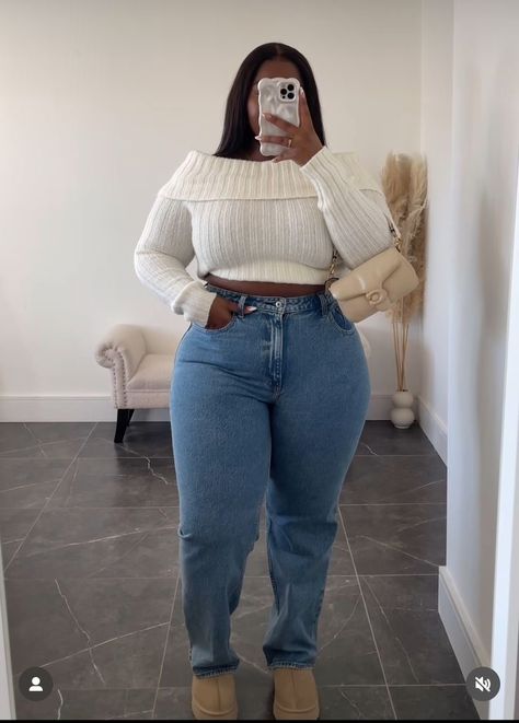 ₊˚ෆ Follow me for more 𐙚 visit my boards ₊˚ෆ Curvy Cozy Outfit, Mid Size Outfits Streetwear, Everyday Outfits Fall Plus Size, Las Vegas Winter Outfit Ideas Plus Size, Fall Curve Outfit, Thick Outfits For Women, Winter Outfit Inspo Plus Size, Cute Everyday Outfits Plus Size, Curvy Girl Outfits Black Women