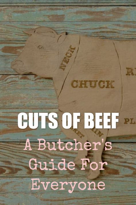 Easter Entrees, Meaty Appetizers, Beef Cuts Chart, Meat Locker, Different Cuts Of Beef, Butcher Meat, Beef And Pork Recipes, Meat Butcher, Butcher's Cut