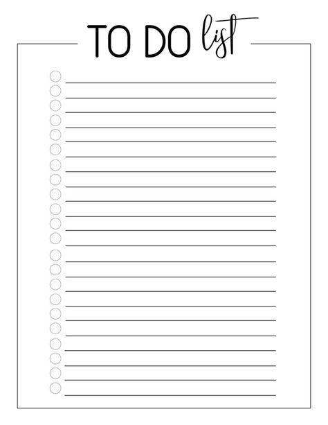 Free Printable To Do Checklist Template - Paper Trail Design Blank To Do List, Free To Do List, Paper Trail Design, A To Do List, To Do List Template, To Do Checklist, To Do List Printable, To Do Planner, Trail Design