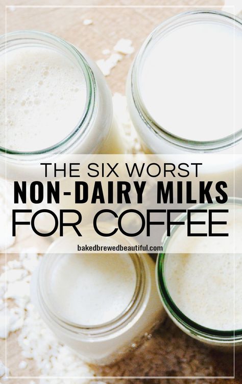 Best Non Dairy Milk, Healthy Milk Alternatives, Healthy Iced Coffee, Non Dairy Coffee Creamer, Flax Milk, Dairy Recipes, Best Iced Coffee, Coffee Creamer Recipe, Non Dairy Milk